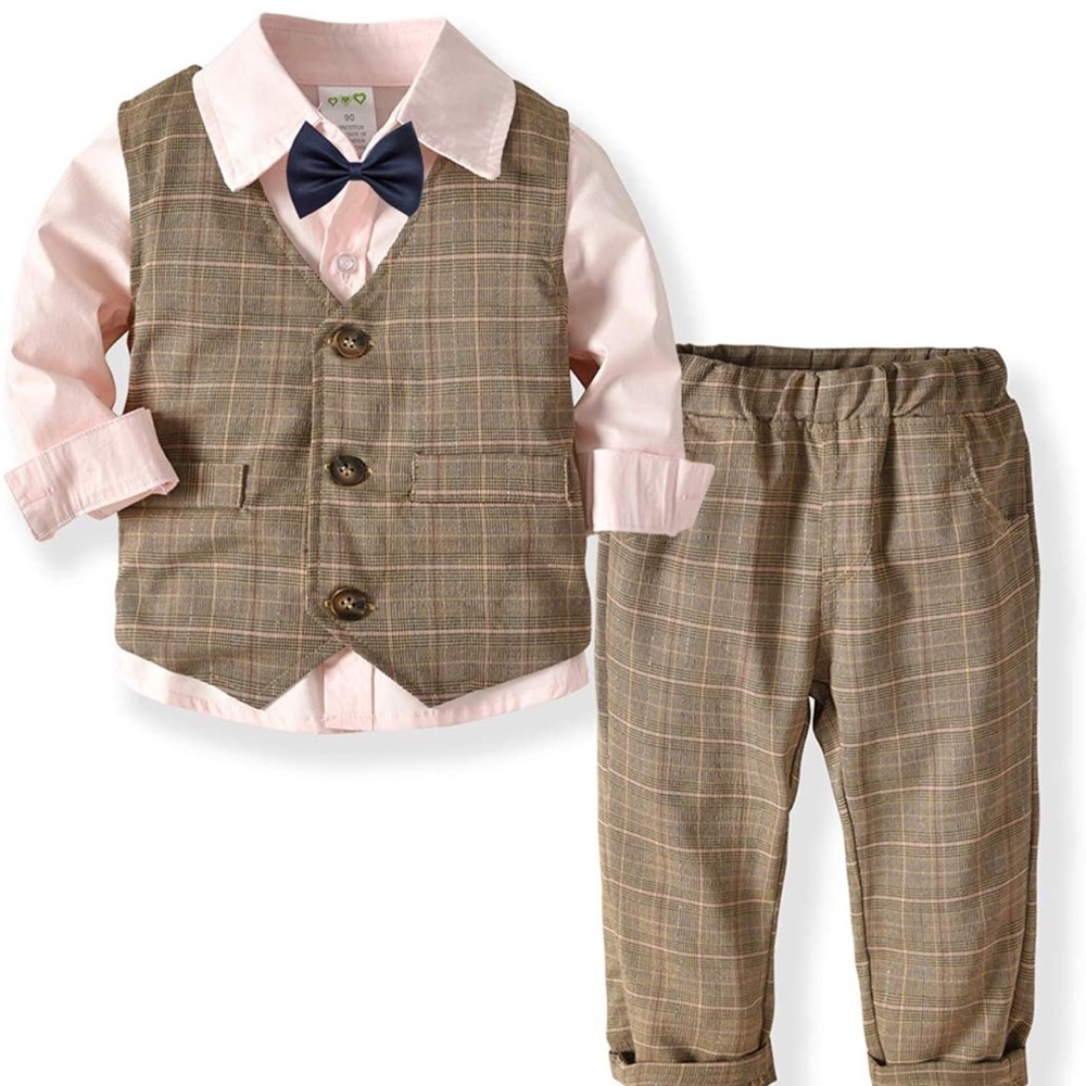 Little Boy Gentleman’s Vest Suit - 4 piece set